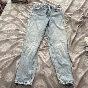 Zara Women's Light Blue Straight Leg Jeans